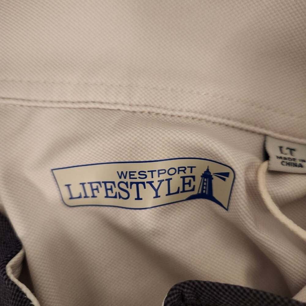 NWT Westport‎ Lifestyle Links 1/4 Zip Charcoal Gray Golf Vest Mens Sz LT NEW - Picture 8 of 11